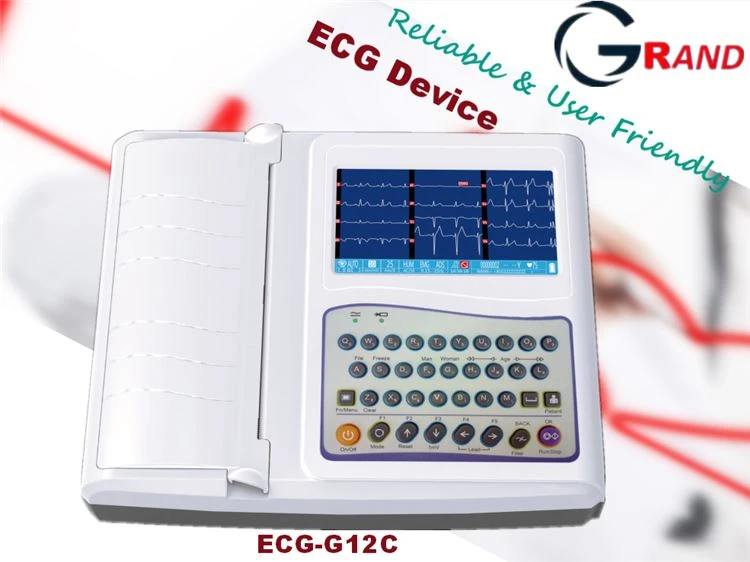 Máquina automática digital de ECG de 12 canais
